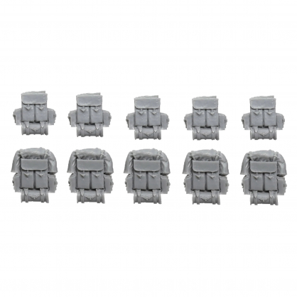 DEATH KORPS OF KRIEG INFANTRY SQUAD FIRING BACKPACKS