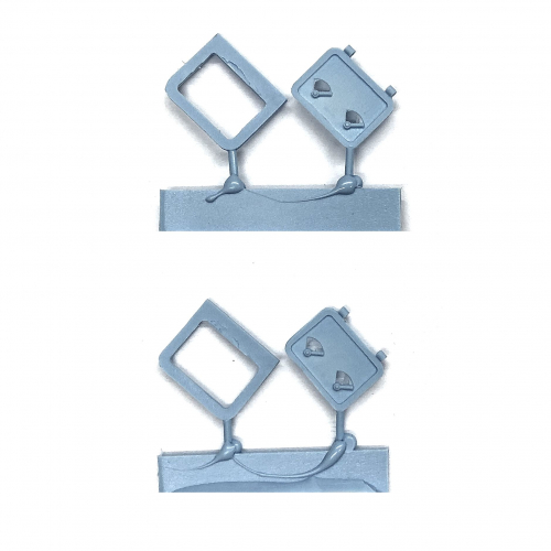 HATCHES - SMALL RECTANGULAR HATCHES - SPRUE OF 2