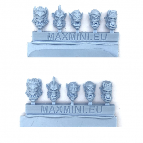 MONSTER ORCS HEADS (10)