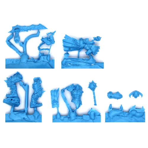 SLAUGHTERPRIEST WITH HACKBLADE AND WRATH-HAMMER