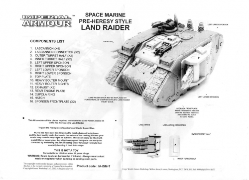 MKIIB LAND RAIDER [UPGRADE KIT]