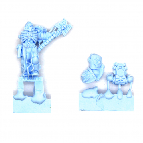 SPACE MARINE CHAPLAIN WITH CROZIUS & POWER FIST