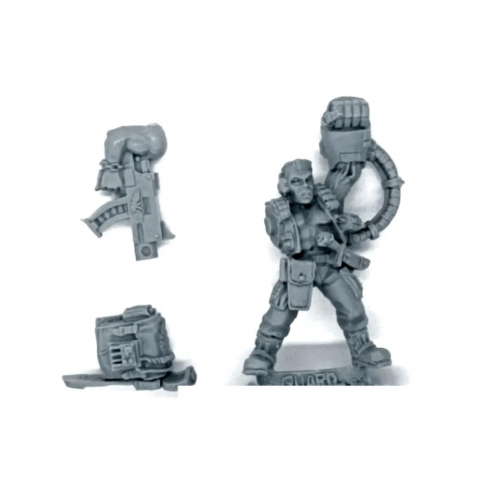 CATACHAN CAPTAIN WITH POWER FIST