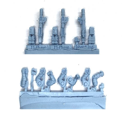 PORTABLE PHASE CANNON (THREE CANNONS WITH ARMS)