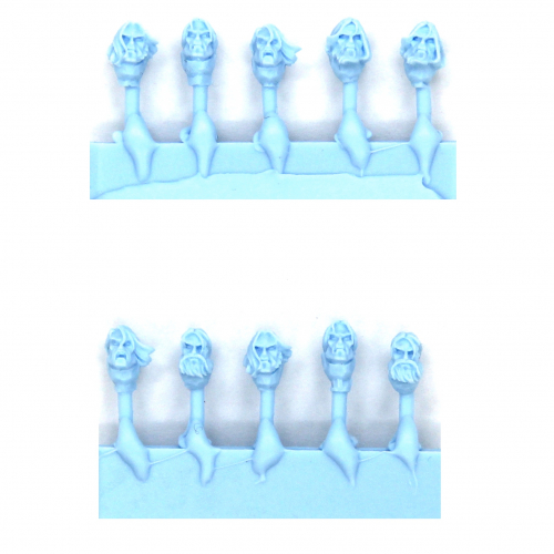 SPACE KNIGHTS HEADS WITH LONG HAIR