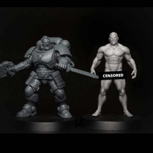 NAKED AND CHAINED GENE-ENHANCED FEMALE WARRIOR