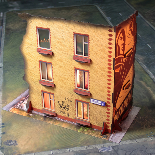 BRICK HAB-BLOCK (Трехэтажная руина)