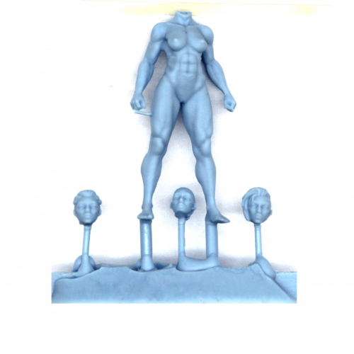 NAKED GENE-FORGED FEMALE WARRIOR 1