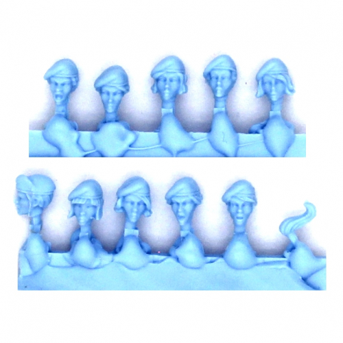 HEROIC SCALE FEMALE HEADS - BERETS