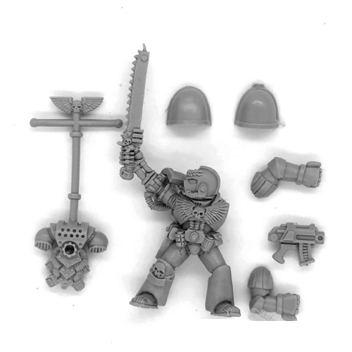 VETERAN SERGEANT WITH BIONIC ARM AND CHAINSWORD