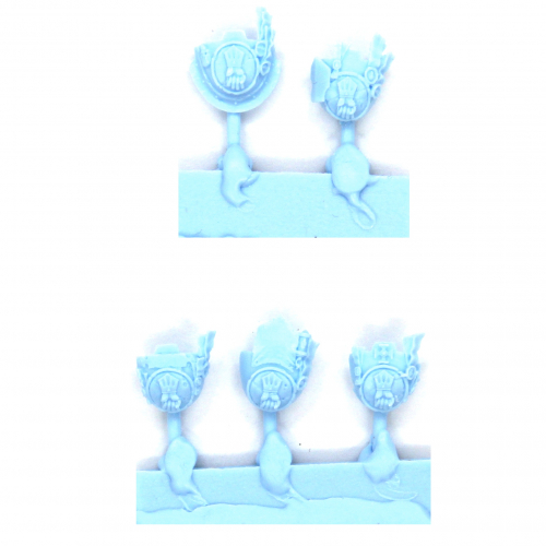 IMPERIAL/CRIMSON FISTS TERMINATOR SHOULDER PADS (5)