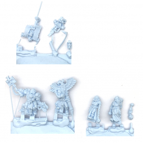 BLACK TEMPLARS CHAPLAIN GRIMALDUS & RETINUE