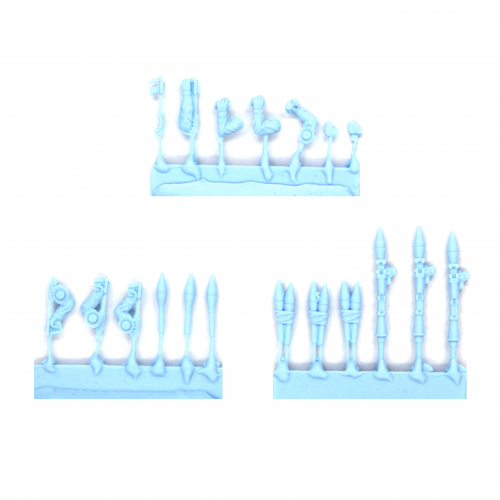 RPG LAUNCHERS (THREE LAUNCHERS WITH ARMS)