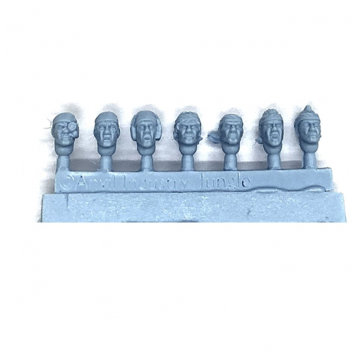 JUNGLE FIGHTER HEADS (7)