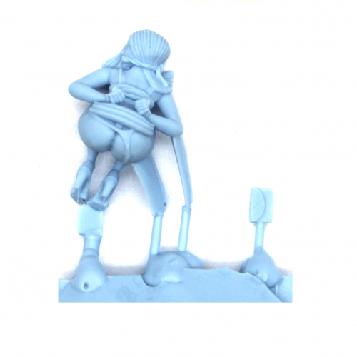 NUDE SLAVE GIRL KNEELS 1