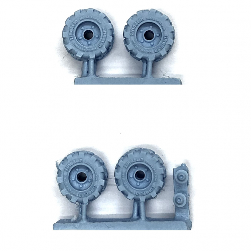 WHEELS - 19MM MILITARY WHEEL X 4 SPRUE