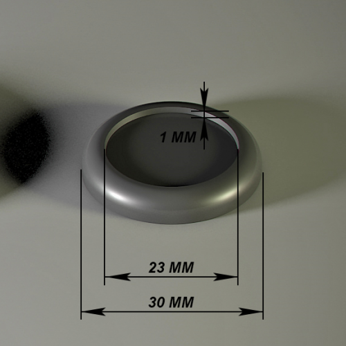 30 MM ROUND CLEAR BASE (1)