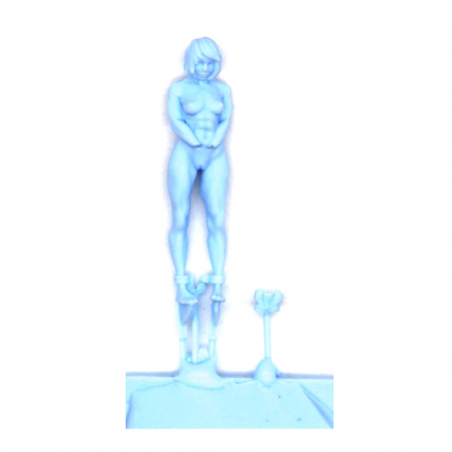 NAKED AND BOUND GENE-ENHANCED FEMALE WARRIOR