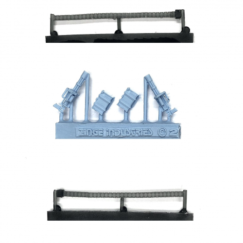 BIG GUNS - SATURATION FIRE - MINIGUN, BACK PACK & NON FLEXIBLE AMMO BELT SET X 2